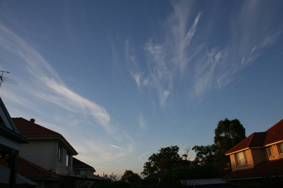 Unusual cloud formations